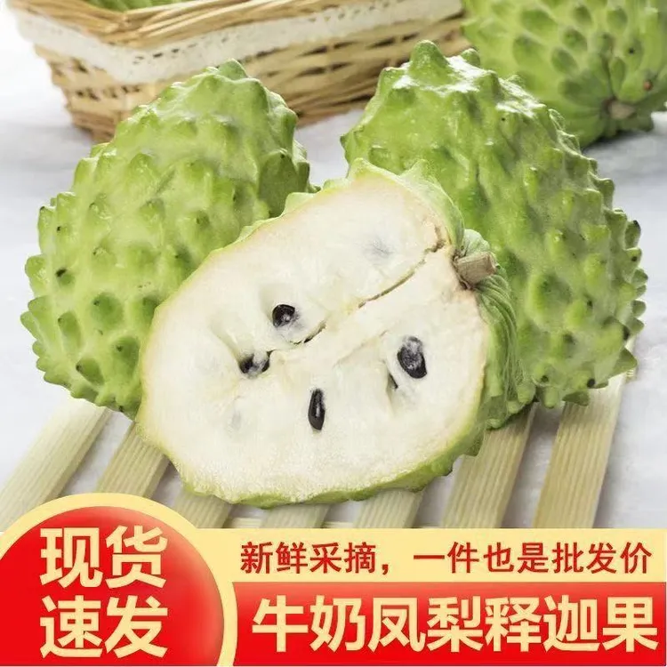 【当季】潮汕凤梨释迦果现摘新鲜当季热带水果番荔枝佛头果