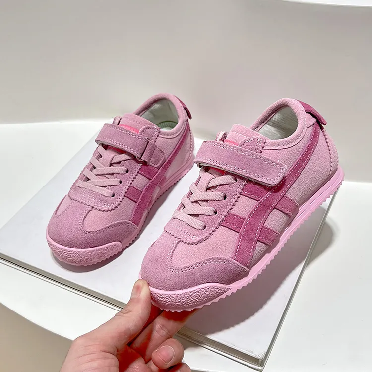 真皮女童阿甘鞋2025新款春秋季宝宝鞋子男童运动鞋透气儿童板鞋