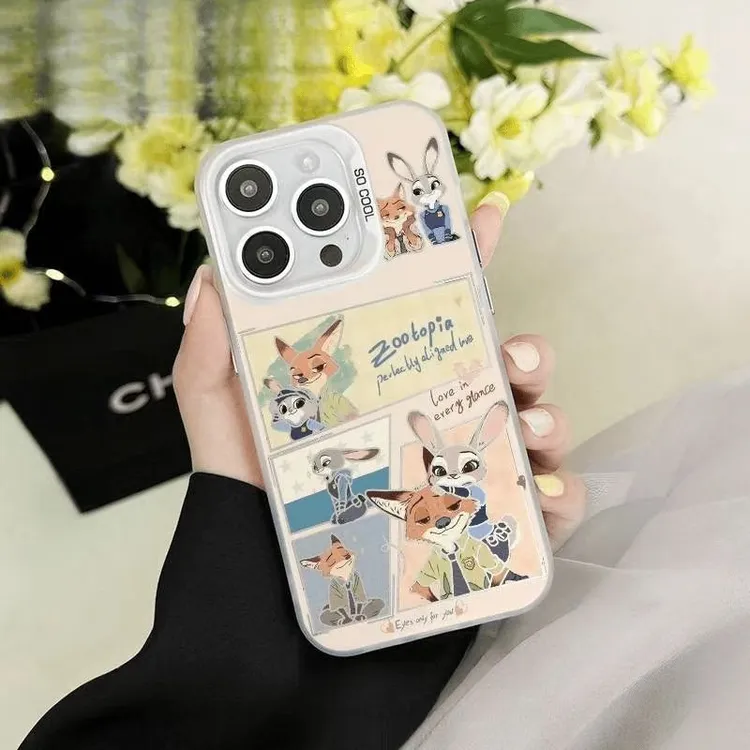 尼克和朱迪漫画适用苹果17promax彩银手机壳华为oppovivo小米防摔