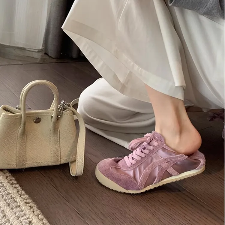 勃肯新款平底阿甘鞋真皮透气百搭德训芭蕾舞鞋单鞋德训女鞋5887