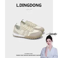 【刘叮咚女鞋】休闲鞋系带透气时尚休闲鞋小白鞋女款时尚百搭