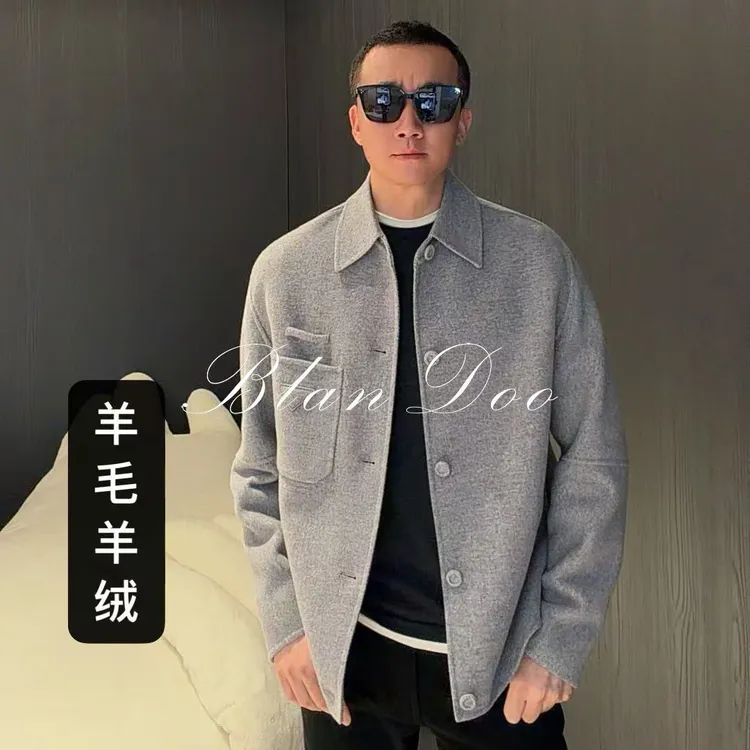 （秋款）BLANDOO “意奢经典”  轻奢百搭设计感翻领羊毛外套3BD9895