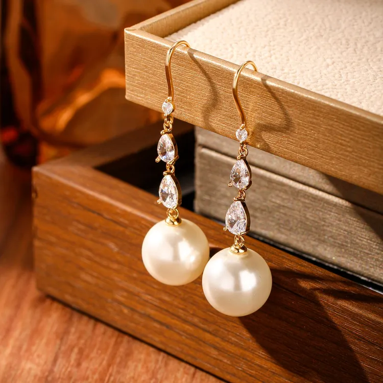 【KEFAN珂梵】 时尚百搭小饰品高颜值珠珠耳环女轻奢小众高级感耳钩