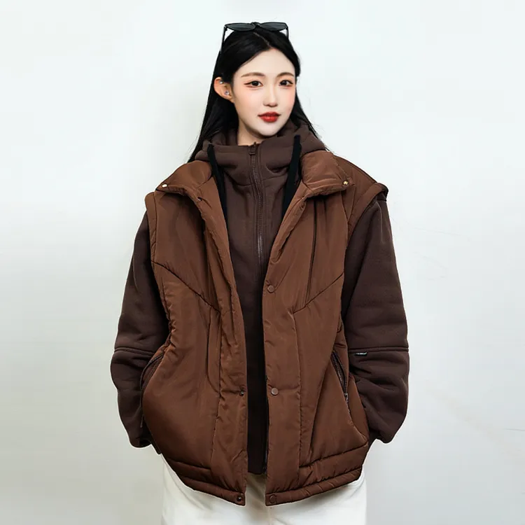 【新品】25年冬季PANMAX大码男装潮流休闲风宽松时尚假两件棉服