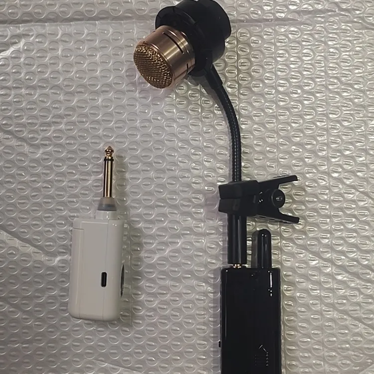 萨克斯专用有线无线两用动圈麦克风带减振系统大麦头新款
