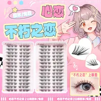 不朽之恋28排大容量睫毛书初学者隐形学生日系薄片免卸免胶假睫毛