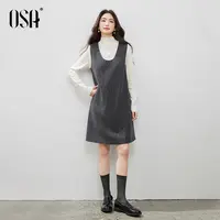OSA/欧莎【星耀背心裙】千金小香风背心连衣裙女无袖裙子S125C13009