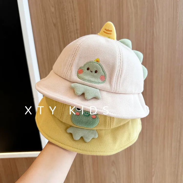 宝宝帽子春秋款婴儿帽子可爱卡通小孩渔夫帽男女婴儿遮阳帽冬保暖