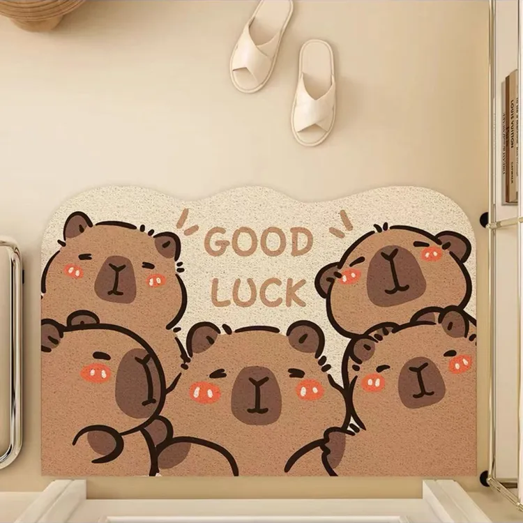 【2121人收藏】入户地垫耐脏进门卡皮巴拉丝圈地垫家用门口耐磨地毯