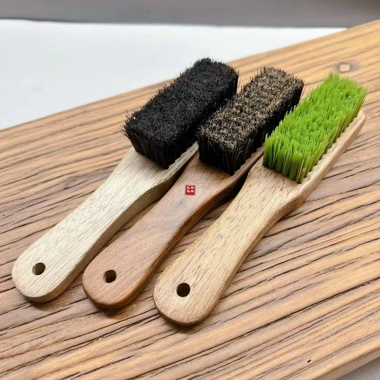 文玩刷龙凤檀实木手工绑线尖头刷耐用扣缝清理金刚核桃打底多功能