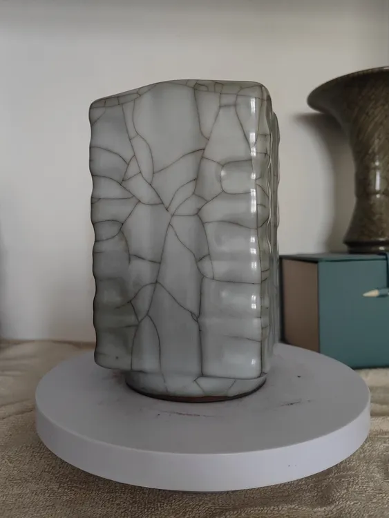 方形棕式瓶 高品质瓷器摆件