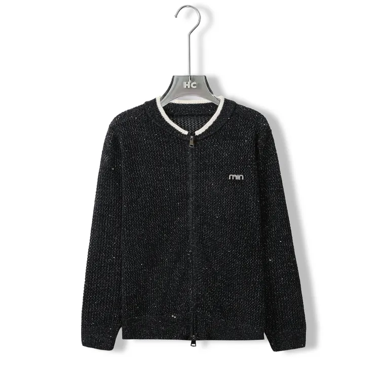 夜巴黎丨“羊毛特种纱100%”早秋气质百搭针织衫开衫上衣女DM3368