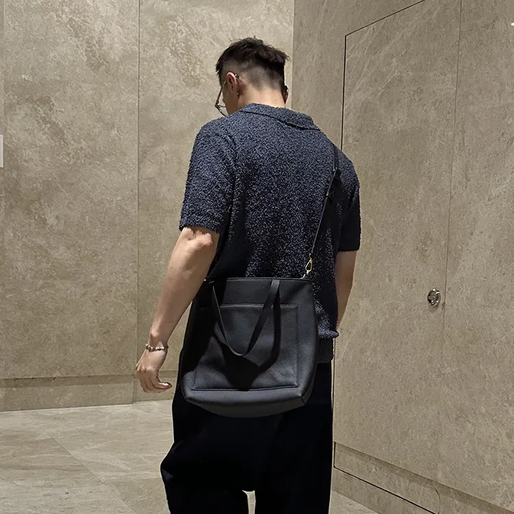 Noveli蓝威龙TOGO头层牛皮托特包手提斜跨包