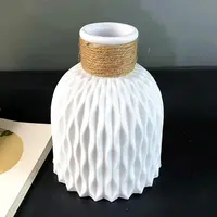 北欧水波纹花瓶花篮仿真干绢花插花花器塑料花瓶家用现代防摔花篮