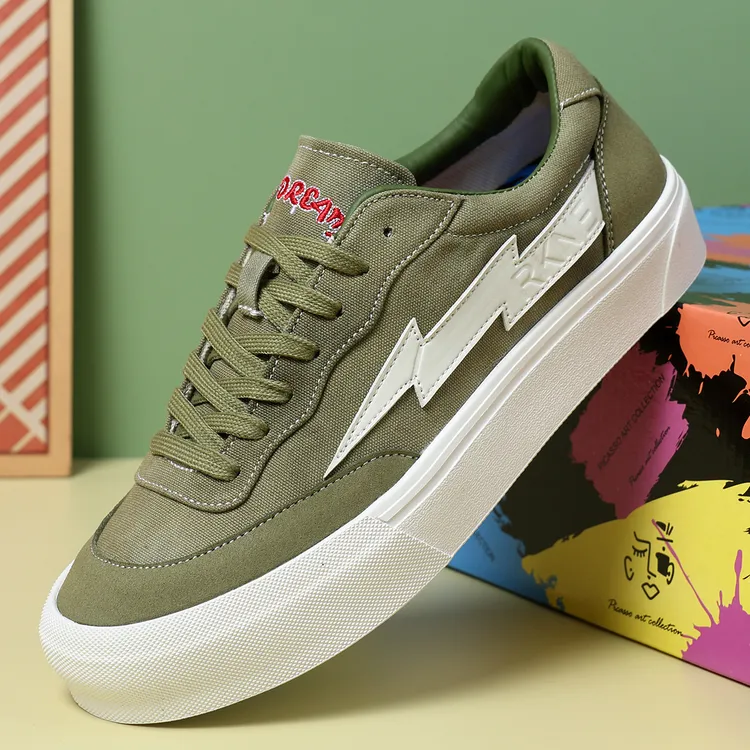 休闲鞋情侣秋季帆布鞋透气复古隐形增高板鞋男士耐磨轻奢鞋子