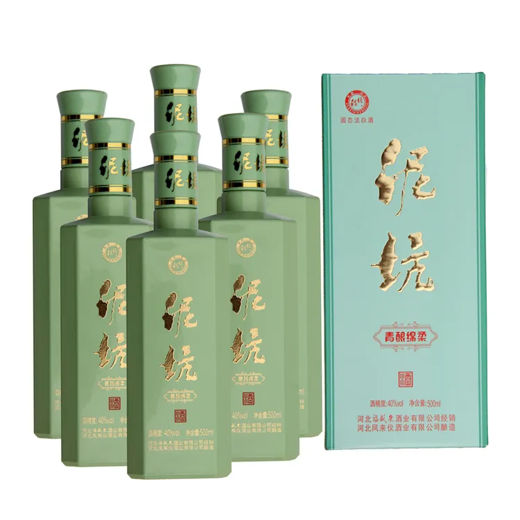 泥坑青酿绵柔浓香型白酒纯粮固态优质酒礼盒产地发货40度500ml/瓶