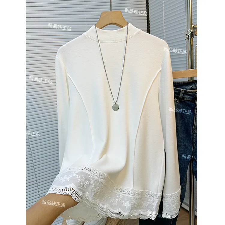 自发热加厚德绒打底衫私品味新款时尚洋气百搭女装内搭冬W119213