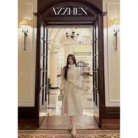 （假日穿搭）AZZHEN【暖阳邂逅】羊毛羊绒长款大衣外套AZ4KMW16-00