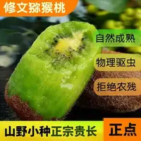 贵州修文县新鲜贵长猕猴桃现摘现发皮薄肉厚甜蜜多汁30枚T