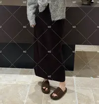 【格子家】气质高腰显瘦拼接镂空半身裙B353