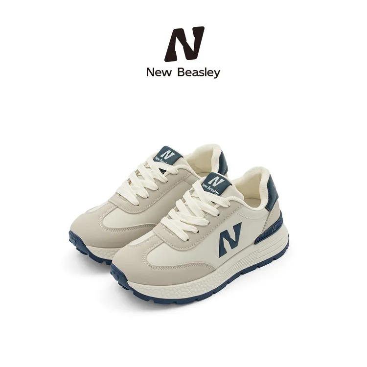 New Beasley2026冬季新款时尚厚底舒适百搭阿甘软底运动休闲女鞋