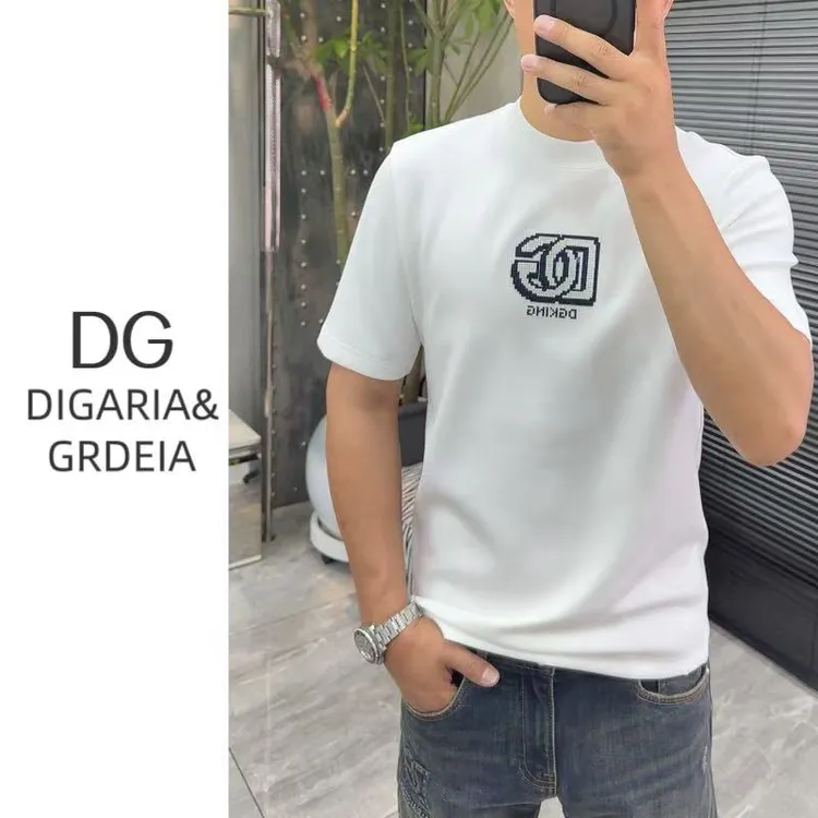 DG迪嘎雅早秋莫代尔短袖K173男士高端时尚高品质休闲圆领短袖T恤