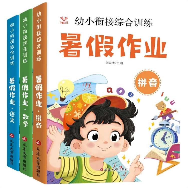 【暑假作业】幼小衔接语文数学拼音练习册幼儿园中大班升一年级教材