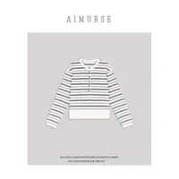 AIMURSE【落日巡航】小众设计师 羊毛秋冬半扣百搭休闲毛衣 AM30037