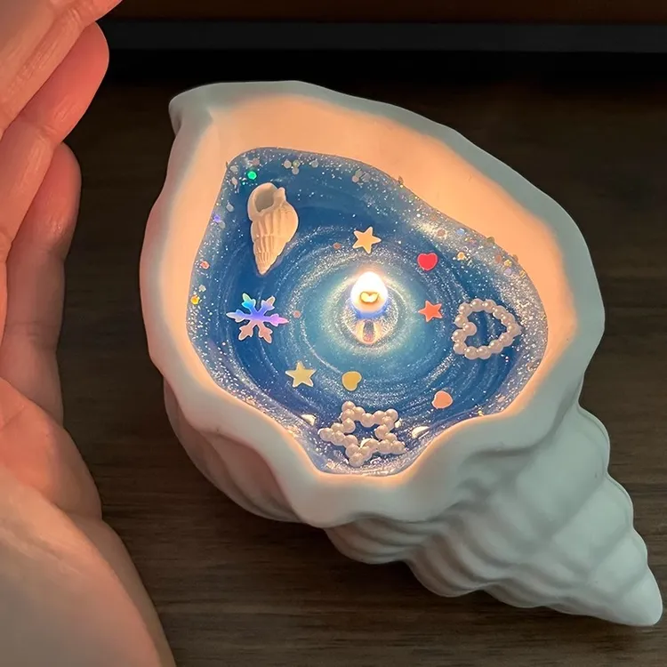 【新店福利】海螺贝壳香薰蜡烛创意手作生日伴手礼品卧室规格（颜色）