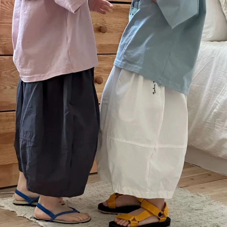 戴维贝啦断码儿童夏装日系休闲男女童萝卜裤夏季宝宝休闲宽松