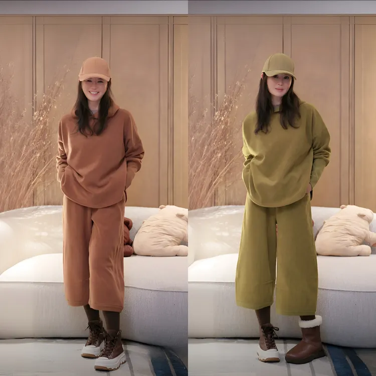 璇之恋·王璇·懒人套装（叶咖色/叶黄色）·王璇原创设计