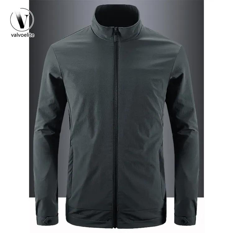 VALVOELITE春秋外套男立领上衣商务休闲户外百搭宽松简约运动夹克