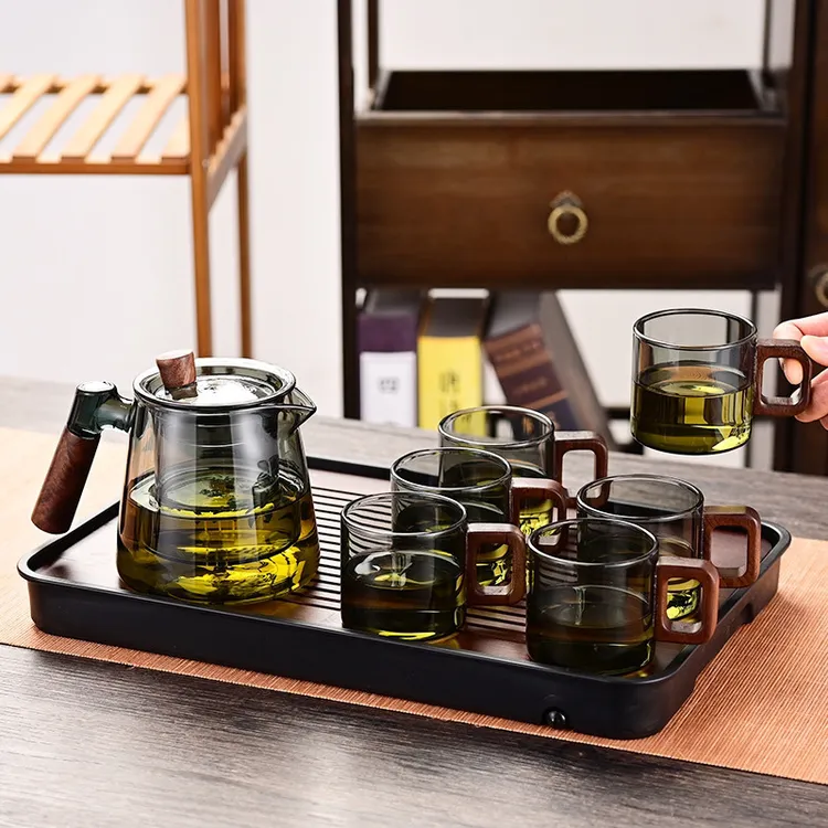 耐热玻璃茶壶一整套大容量家用茶具耐高温高档加厚茶水分离泡茶壶