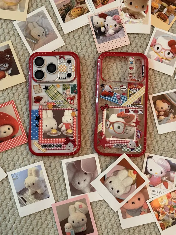 Kitty米菲镂空背卡手机壳适用iPhone17promax/16多巴胺可爱卡通