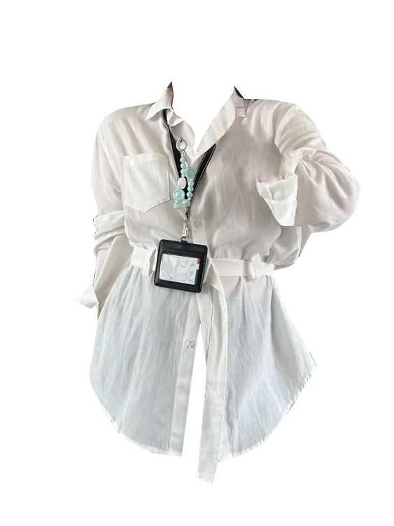 胖MM法式复古衬衫女秋季新款绑带收腰显瘦设计感别致衬衣