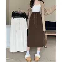 长大码女装2025秋季洋气高腰遮胯显瘦半身裙胖mm百搭a字裙子61805