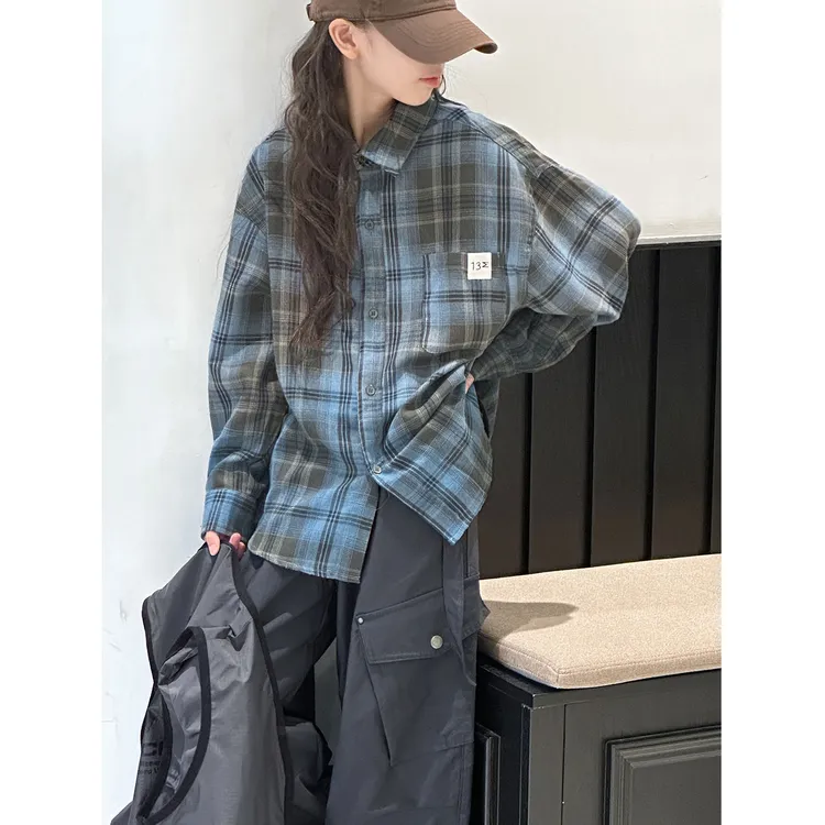 K29736孙小美复古女童秋装衬衫2025新款儿童开衫外套春秋上衣