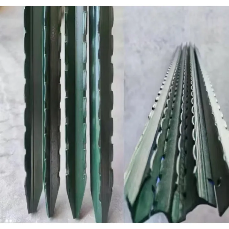 kt户外防锈加厚实心三角钢角铁Y型立柱铁丝网隔离围栏杆尖头支撑