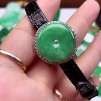 翡翠银S925镶嵌颈饰翡翠