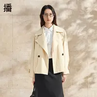 【达人专属】播大翻领风衣BDR1FD0296