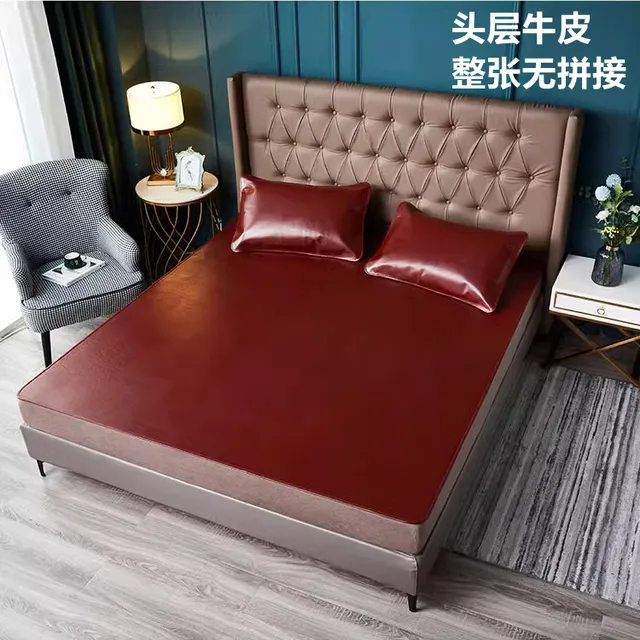 原生态整张牛皮席真皮头层水牛皮凉席1.8米软席1.5硬席真皮床垫