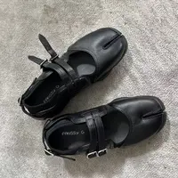 EANSSY G 2025秋冬新款透气分趾系带皮鞋2EI2601