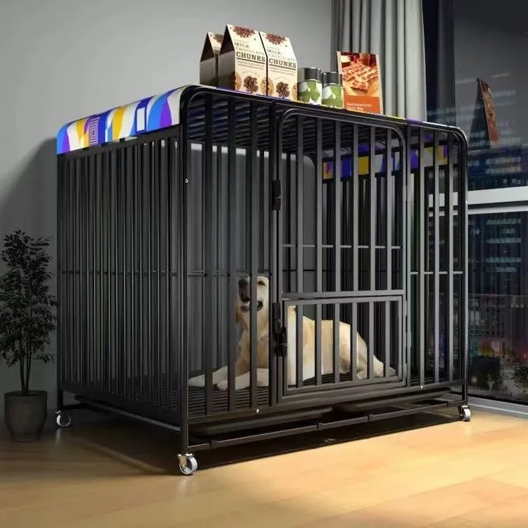 中大型犬专用狗笼加粗金毛边牧阿拉斯加笼防逃狗窝带厕所狗狗