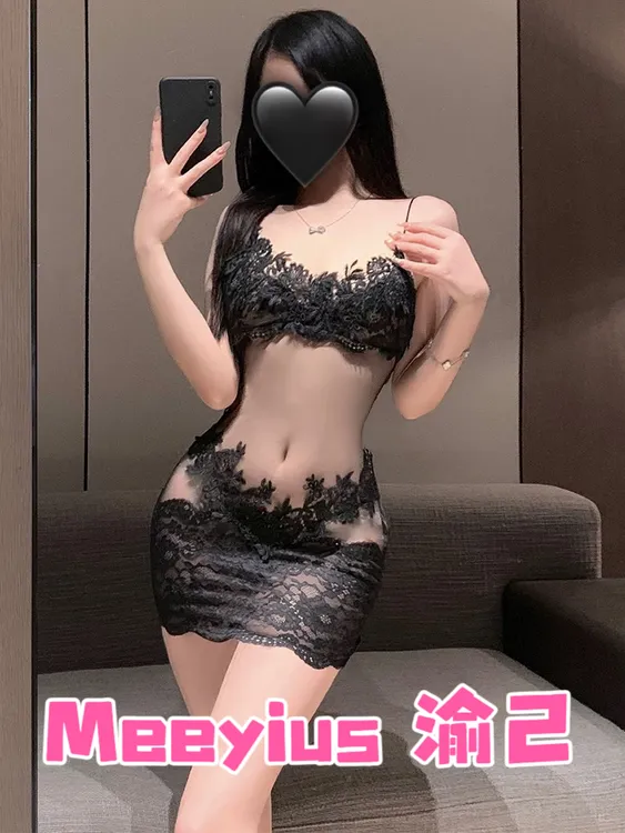 【Meeyius】小胸法式大码纯欲约会连衣裙蕾丝吊带蕾丝性感约会