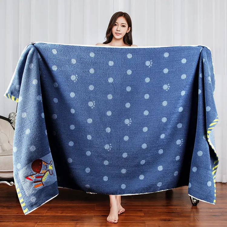 路约威格纯棉浴巾家用女成人加厚速干吸水柔软不掉毛洗澡毛巾大人