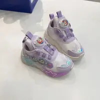 女童2025秋季新款软底防滑运动鞋皮面蛋仔纽扣老爹鞋8566