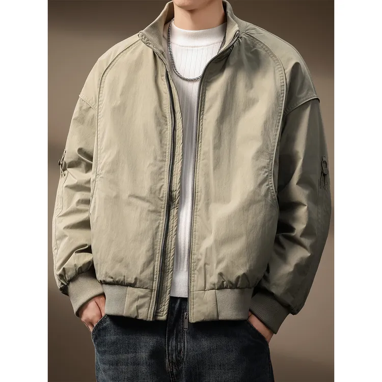 MR.MUDI/穆迪先生高端美式复古90白鸭绒工装羽绒服男保暖宽松外套