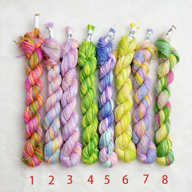 良缘玉绣  七彩花边全棉绣线 十字绣鞋垫线 七彩混色线