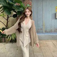 XUAN璇璇【格蕾香榭】温柔千金风慵懒时尚显瘦百搭开衫LWJ25C3C2893