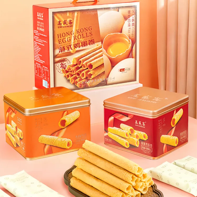 高盛客手工鸡蛋卷广东鸡仔饼传统糕点早餐茶点零食批发糕点批发Z